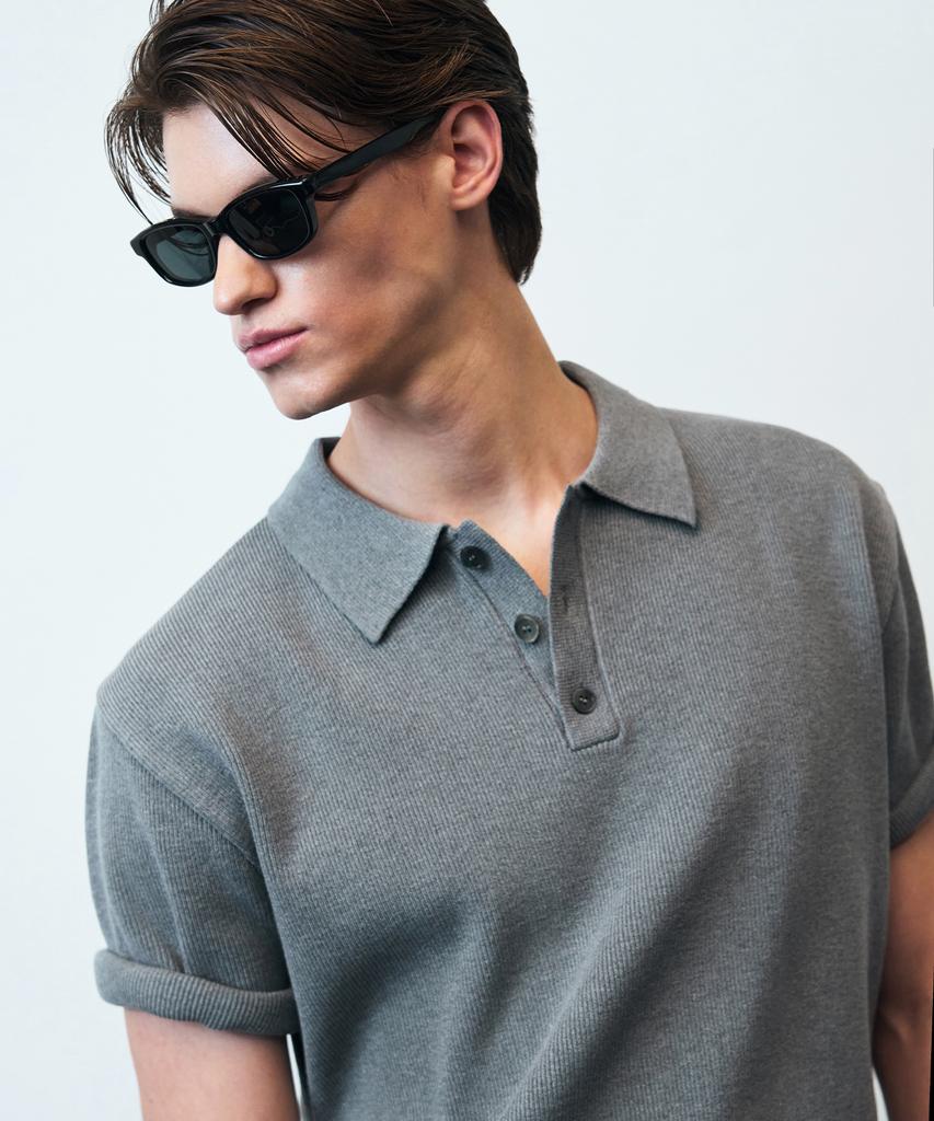 Beulleieo Torso Half Collar Knit [Grey]