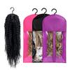 Long Hair Extensions Storage Bag Non-Woven Dust Proof Wigs Carrier Bags With Hook For Home Organizer Wig Packing Bag