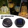 1 piece of solar lamp with LED bulb replacement top solar panel lamp cover replacement lamp, bulb replacement parts for outdoor