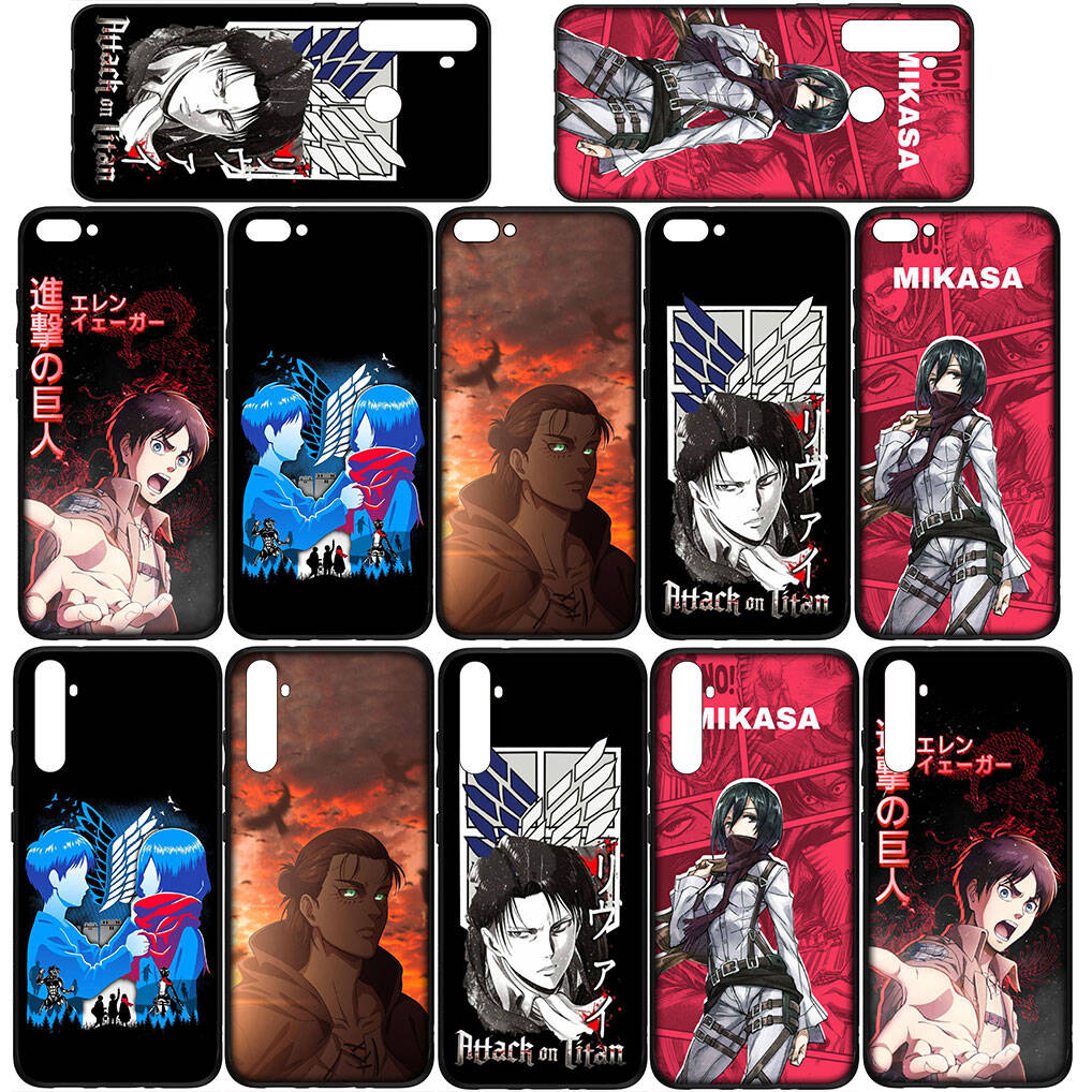 for Samsung Galaxy S25 S24 S23 S22 Ultra FE Plus A17 A37 A57 A56 A55 A06 A16 A15 A36 A26 A35 A05 A25 A54 Phone Case Lovely Attack on Titan Levi Cover