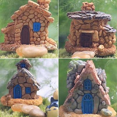 Fairy Garden Miniature Stone House Craft Micro Landscape Decoration