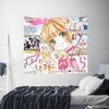 Anime Cardcaptor Sakura cutecore Tapestry Bedroom Decoration Wall Hanging Blanket Tapestry Cool Stuff For Room