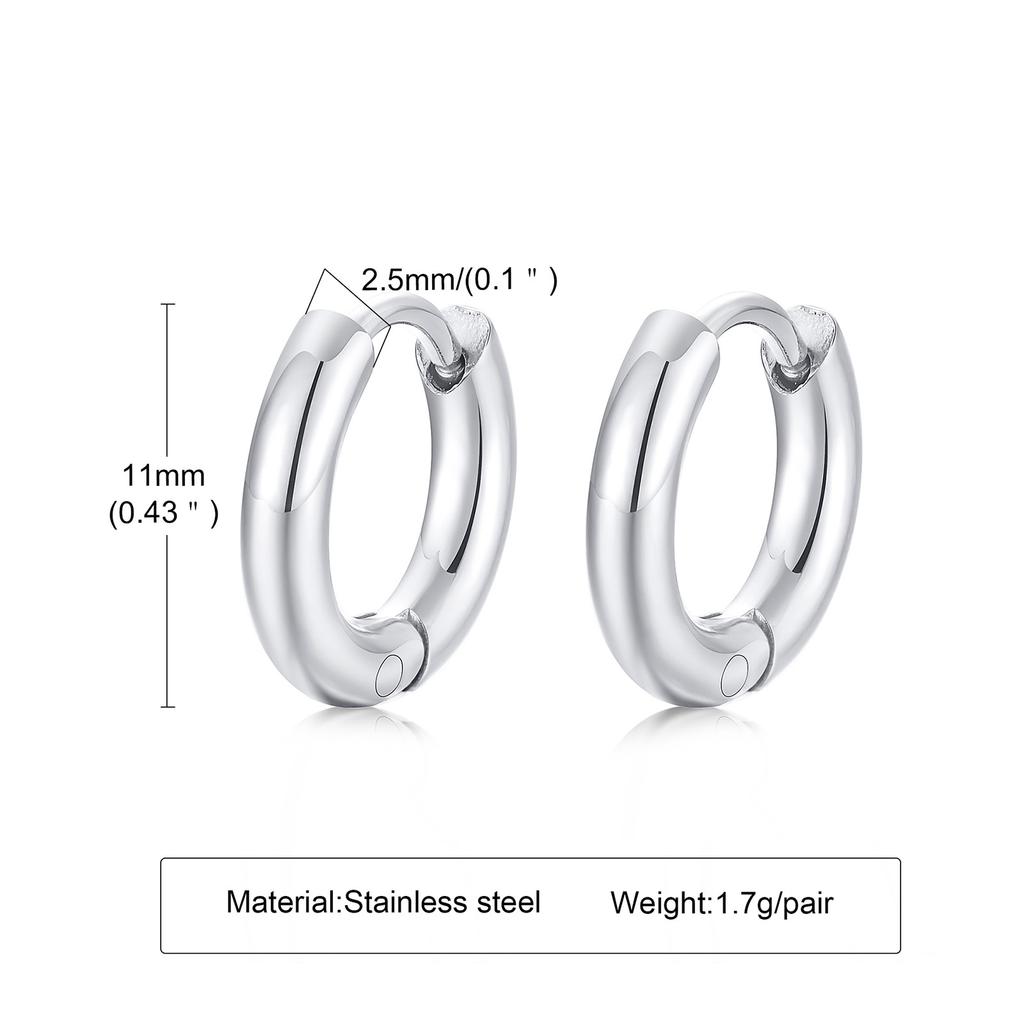 Dainty Hoop Earrings, Delicate Minimalist Hoops Earring, STAINLESS STEEL Hoops,11mm,20 Mm,25mm Unisex Huggie Hoops Earing