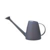 Macaron White Long Spout Watering Can: Resin, Durable, Dual-Purpose for Flowers & Vegetables.