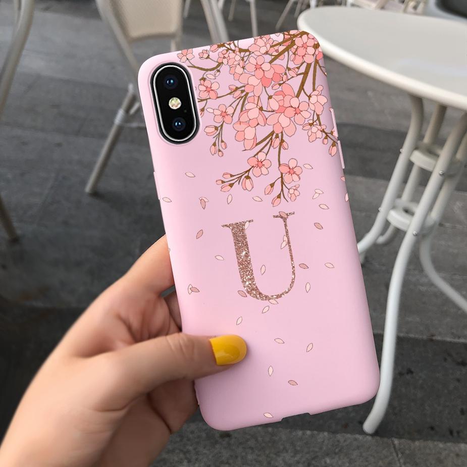 

Роскошный Чехол для Телефона с Цветами Короны Буквы A-Z Для iPhone 16 Pro Max Plus Ударопрочный Нескользящий Силиконовый Мягкий Задний Чехол Оболочка Fundas iPhone 16 Plus