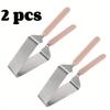 Stainless Steel Cake Cutter Triangular Dessert Holder Cake Slicer and Lifter Kitchen Baking Supplies Baking Tools Food Gripper