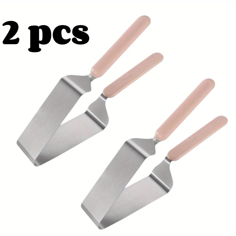 Stainless Steel Cake Cutter Triangular Dessert Holder Cake Slicer and Lifter Kitchen Baking Supplies Baking Tools Food Gripper