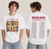 Rapper Bruno Mars The Romantic 2026 Tour Print Tshirt Man Woman Fashion Tshirt Short Sleeve Casual Gothic Punk Tshirts