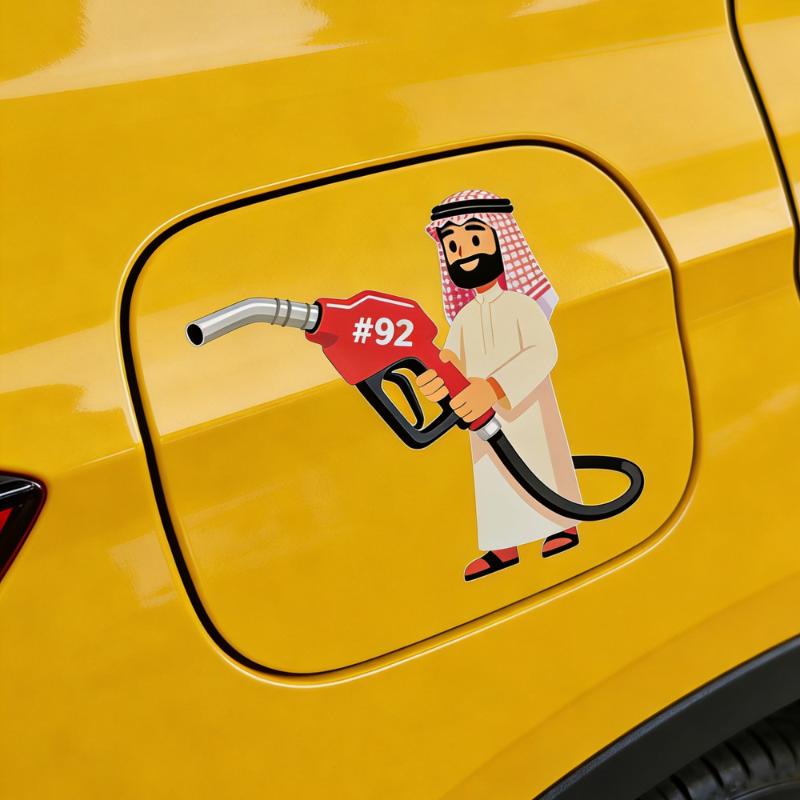Oil Tank Sticker Sticky Wallpaper Oil Cap Sticker For Tractor Trailer Mirror Truck Window Motorcycle Vehicle 1/5Pcs