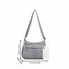 Multi Layer Casual Lightweight Single Shoulder Crossbody Bag for Women, Fashionable and Simple Commuting Mom Bag.zwq