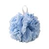 Large Cute Plain Color Exfoliating Bath Flower Foaming Ball Towel & Back Scrubber