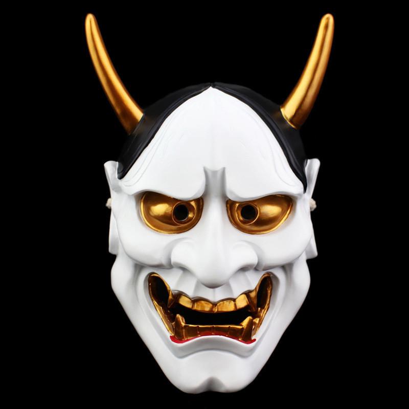 Prajna Japanese Mask Halloween Costume Prop Horror Mask For Party Cosplay And