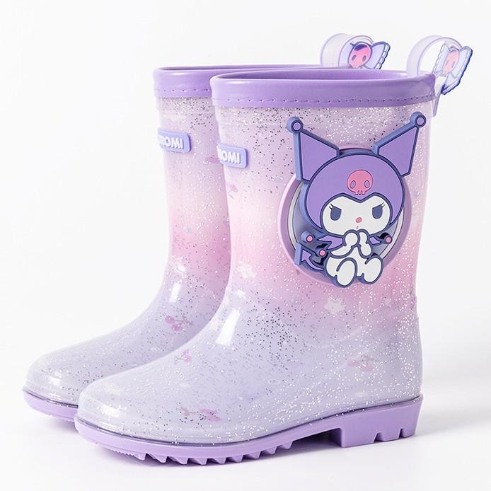 Rain Boots Women's Jelly Children's Kuromi Cute Melody Kindergarten School Non-Slip Waterproof Rain Boots