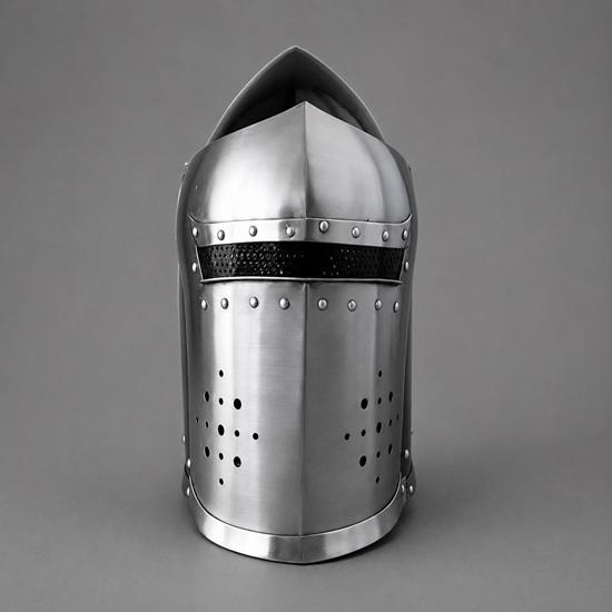 Medieval Knight Visor Barbuta Helmet Templar Helmet Cosplay & Roleplay Costume
