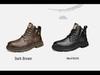 Men's 2023 Retro Trend Martin Boots - British Style, Non-Slip, Waterproof, Practical Short Work Boots