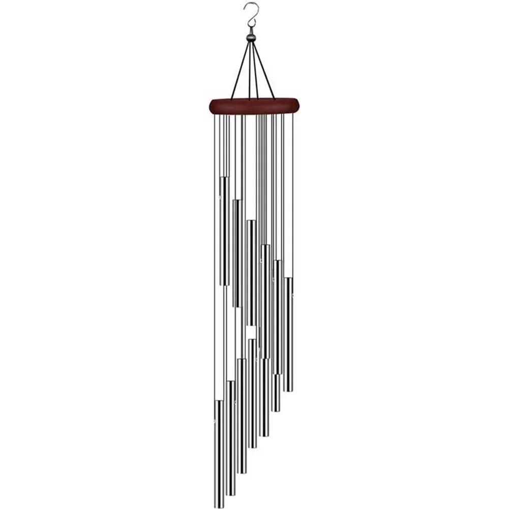Handcrafted Aluminum Wind Chimes Beautiful For Outside Gold/silver Bells Home Patio Garden Wedding Party Memorial Decor Gifts