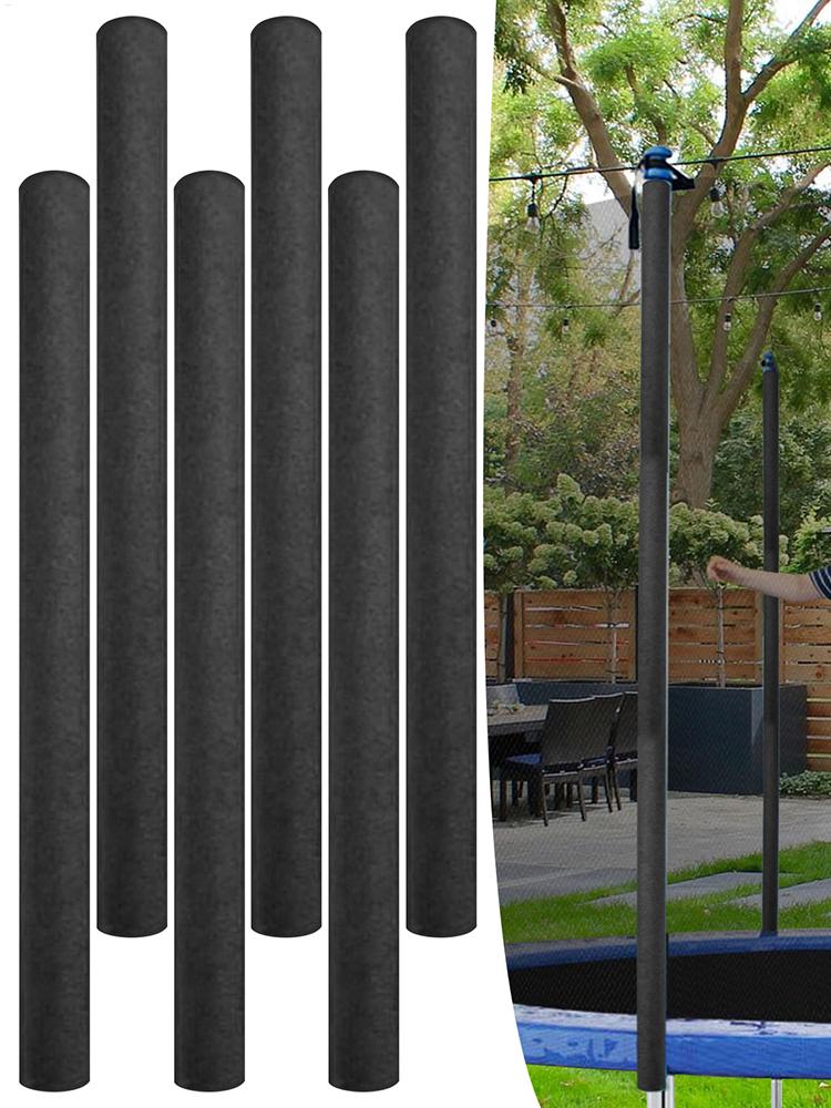 6 KS Náhradné obaly na tyče trampolíny, penové polstrovanie, dĺžka 88 cm, penový rukáv na tyč trampolíny, príslušenstvo k trampolíne