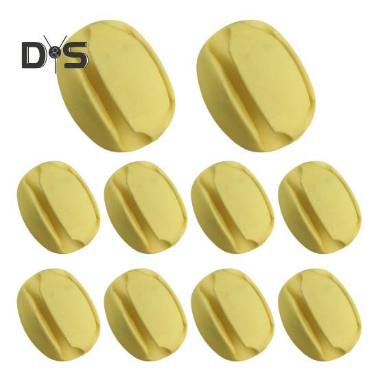 

10 шт. Фіксована куля для вудки 4/5/7/8/9 мм, 5 отворів, без подряпин, багаторазова вудка, протектор, затискач, інструменти для кріплення, аксесуари для риболовлі жовтий