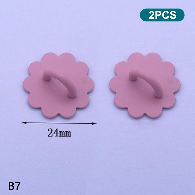 2Pcs Adhesive Metal Phone Charm Holder Smooth Edge Sticky Pendant Hook Finger Ring Grip for  Android Phone Case