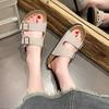 Fashion Slippers For Women Cork Footbed Beach Sandals Outdoor Suede Clogs Sandals With Adjustable Buckle Men Sandals