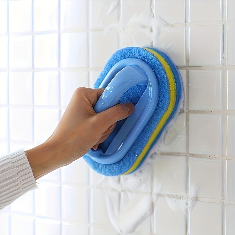 3pcs Shower Washer|Ergonomic Handheld Sponge Washer,Dual Color Design-Multifunctional Manual Cleaning Brush-Bathroom Accessories