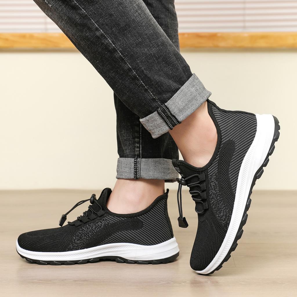Shoes men's autumn new comfortable and breathable men's casual sports shoes cloth shoes men's