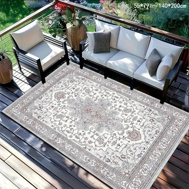 Bohemian Style Carpet - Durable Outdoor Picnic Carpet, Living Room Carpet, Bedroom Floor Mat, Home Decoration