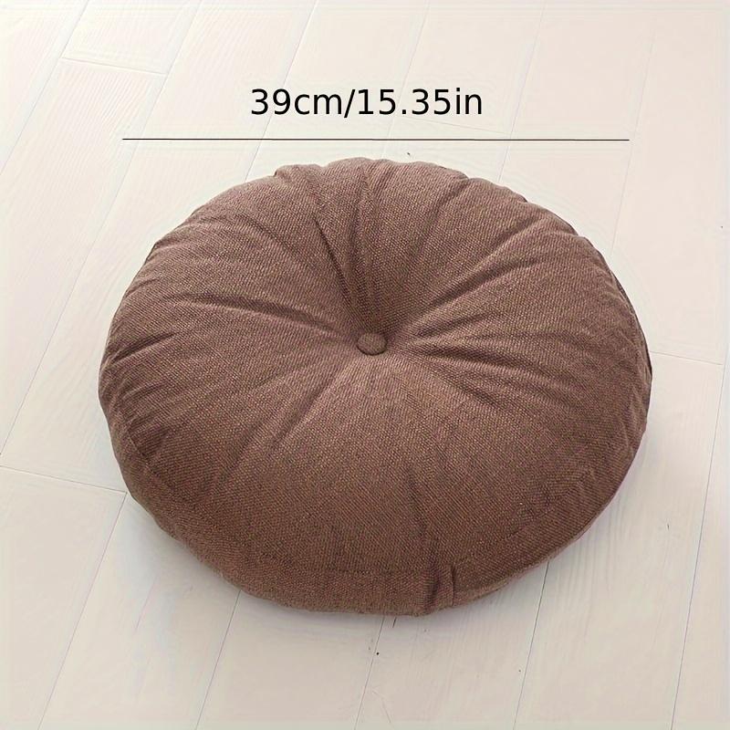 Contemporary Style Floor Cushion: Hand Wash Only, No Print, Polyester Filling, 39cm/15.35in Diameter