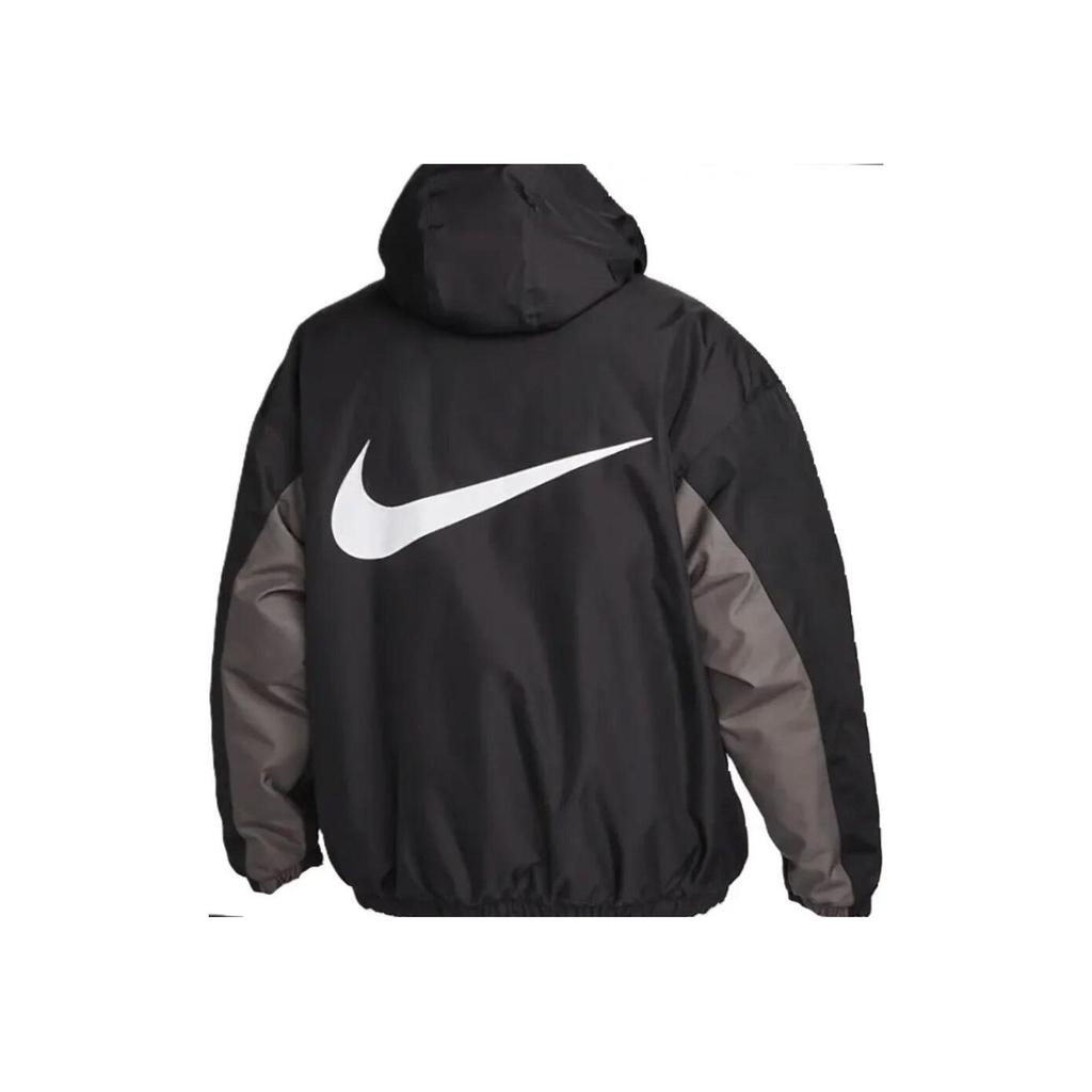 Nike Sportswear Solo Swoosh Plain Polo Casual Jacket Men Outerwear Black FB7852-010