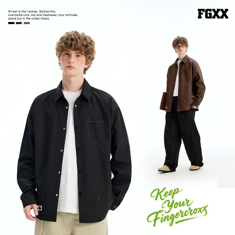 Fingercroxx Men's American Trendy Loose Jacket Shirt