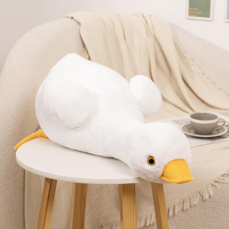 Snuggly And Soft White Goose Pillow Doll Ideal For Kids Room Decor Comfort And