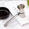 304 Stainless Steel Cocktail Jigger with Handle Double Headed Japanese Measuring Cup Anti-Spill Rust-proof Bar Measure Tools