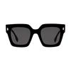 Fendi Logo Engraved Square Sunglasses Women Sunglasses Black FE40101I01A