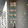 Faux Crystal Wind Chime for Outside, Window Hanging Sun Catcher, Prism Rainbow Maker Pendant for Home, Garden, Patio, Porch