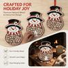 2D Flat Irregular Snowman Puzzle Christmas Theme Cat Puzzle Wall Decor Xmas Gift