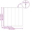 Laminate Flooring 5 pcs Sandy Beige 101 x 20 x 0.8 cm Wood Based Material