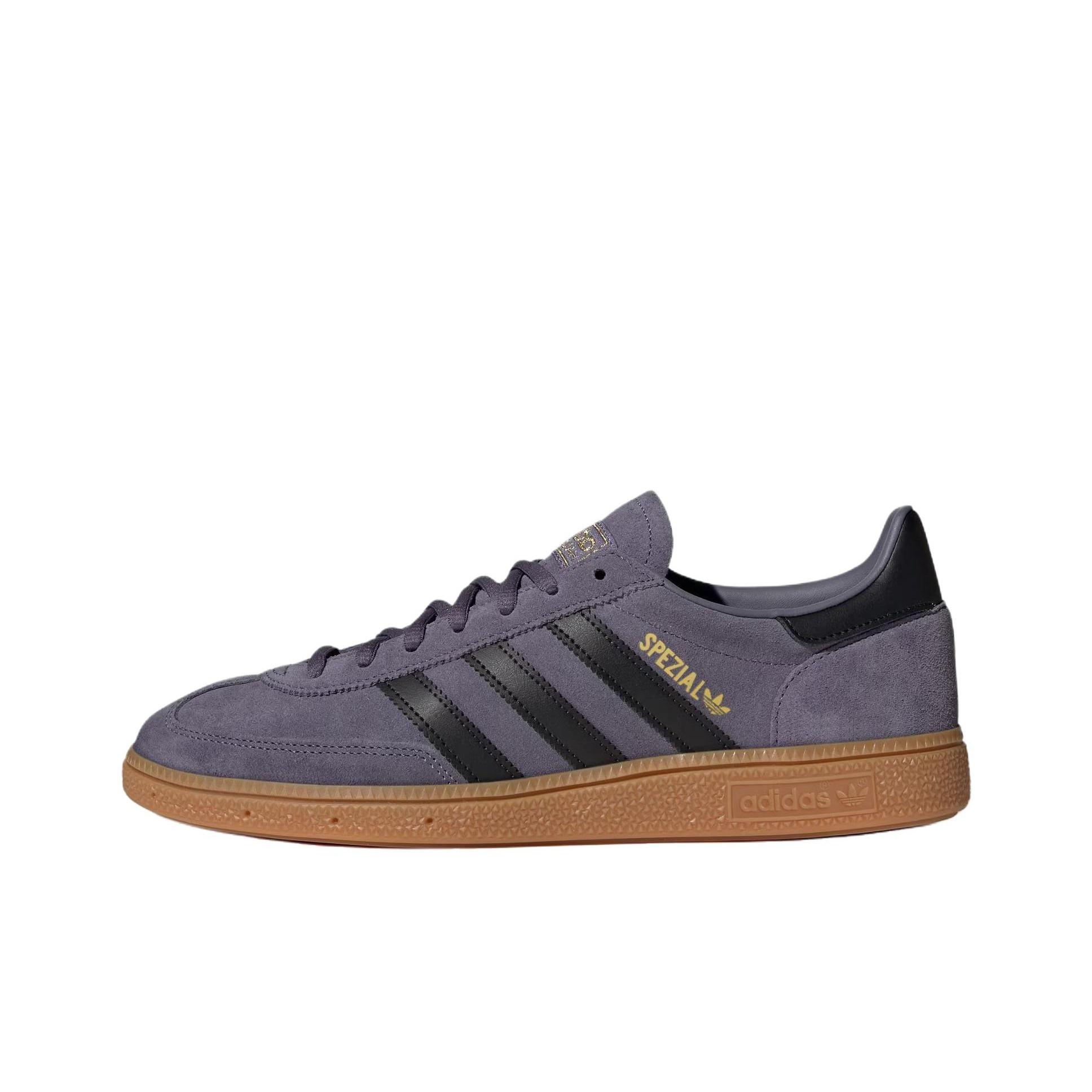 

adidas Handball Spezial Purple Black Gum Unisex Sneakers Previo Gold-Metallic JR3847 46