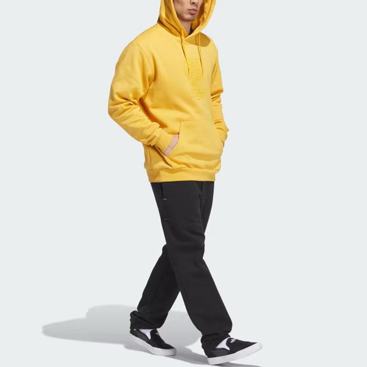 Adidas Shmoofoil Netorious Hoodie Geometric Pattern Print Loose Fit Hoodie Men Hoodies Yellow II5960