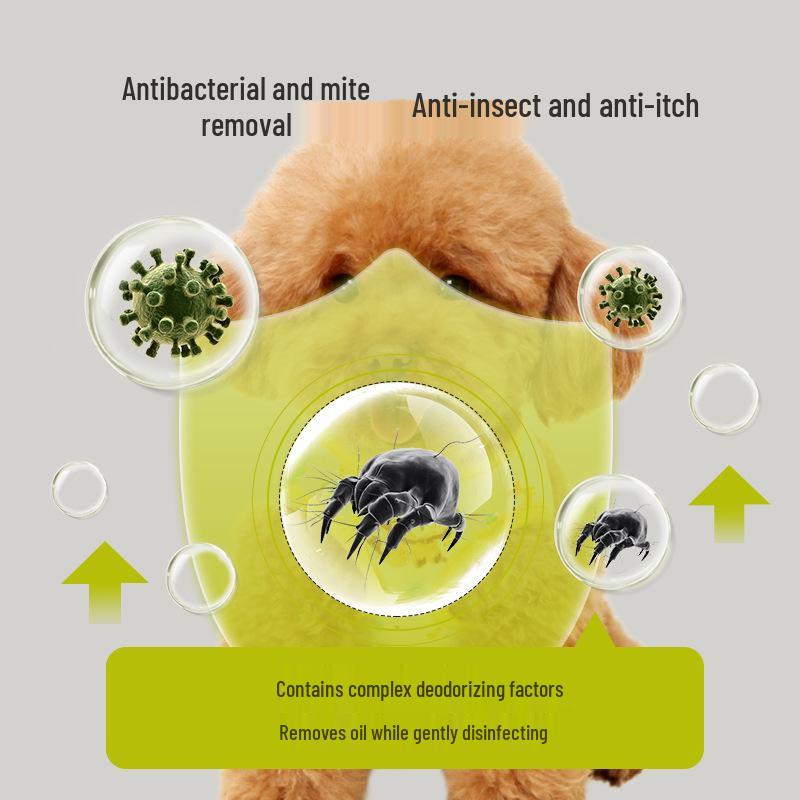 Pet Dry Cleaning Powder & Anti-Itch Deodorizing Dog and Cat Shampoo