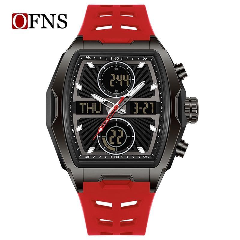 Men Wristwatch Quartz Watches Luxury Dual Display Chronograph Waterproof Sport Military Multifunction Male Digital Watch