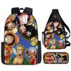 ONE PIECE Cartoon Animation Primary School Third or Fourth Grade Light Burden Reduction Primary and Secondary School Students Storage Bag Storage Bag