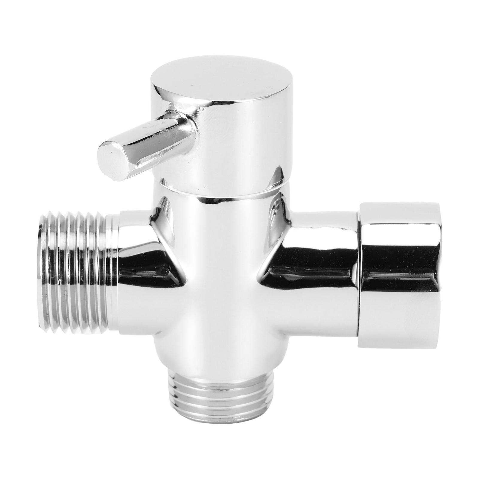 Robinet 3 voies Valve de dérivation Pièces de douche pour salle de bain pour pommeau de douche à main Pommeau de douche fixe