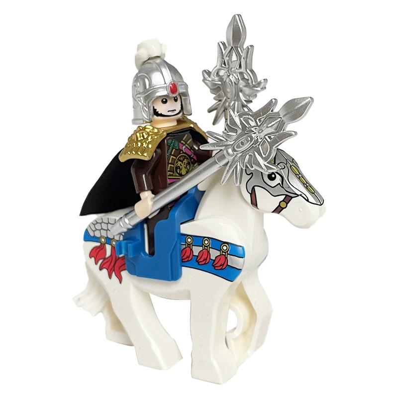 Three Kingdoms Xiaoxia Series Ancient Chinese Generals And Soldiers Doll Children'S Assembled Building Block Toy