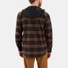 Carhartt 106353 Rugged Flex Flannel Fleece Lined Hooded Shirt Jac Jackets & Coats Relaxed Fit Men's 106353