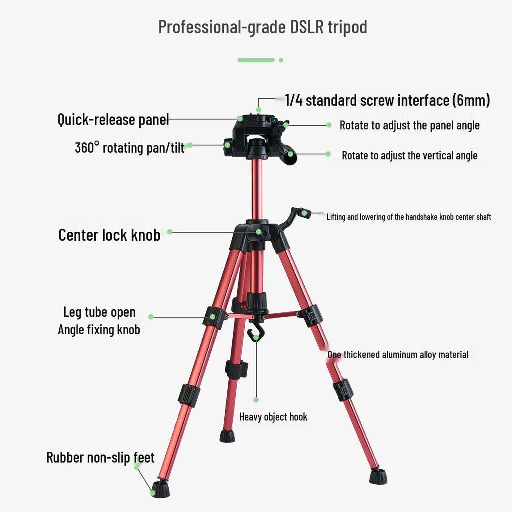 Tragbares Teleskop-Mini-Stativ: Multifunktionaler Desktop- & Bodenständer-Handyhalter für Live-Übertragungen.