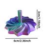 3D-gedruckter sensorischer Stressabbau-Stern mit Griff, farbiger fraktaler expandierender 12-zackiger Spiralstern Spielzeug für Schreibtisch-Stress im Büro