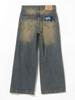 Beams Heart Jeans Blast Seam Baggy Denim Pants Indigo L Men's