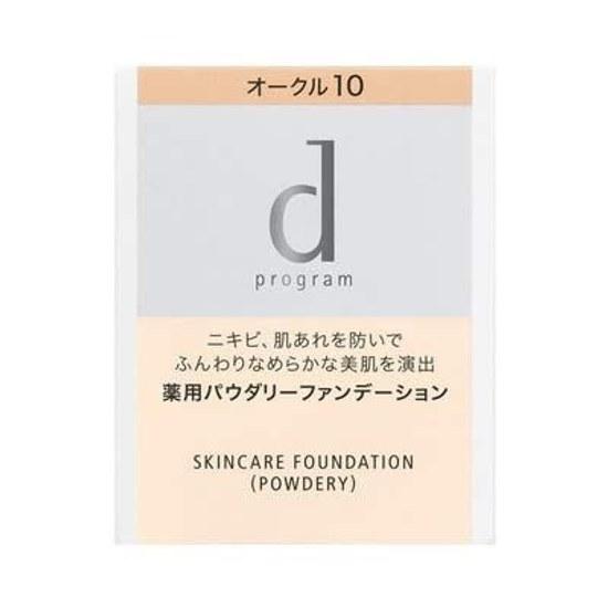 Shiseido d program medicated skincare foundation (powdery) Ochre 10 refill 1 piece (x 1)