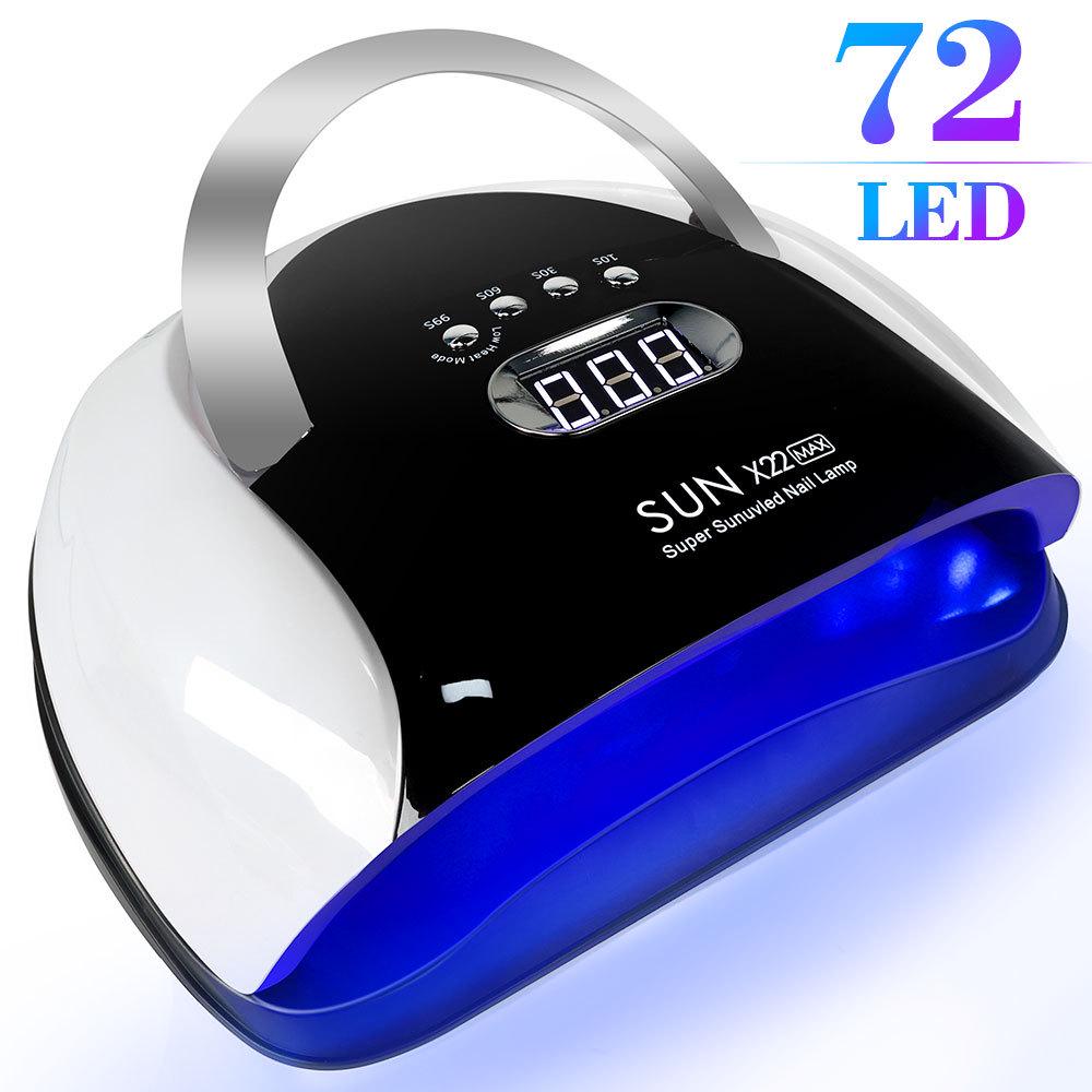 X22 High-Power UV/LED Nail Lamp - 5 Sec Quick-Dry Gel Dryer with 72 Beads
