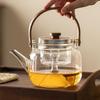 High Borosilicate Glass Boiling Teapot with Tea Infuser